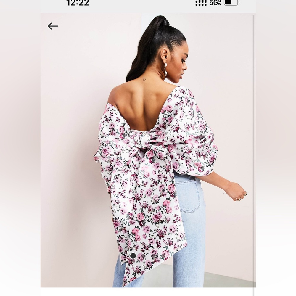 Floral Bow Top